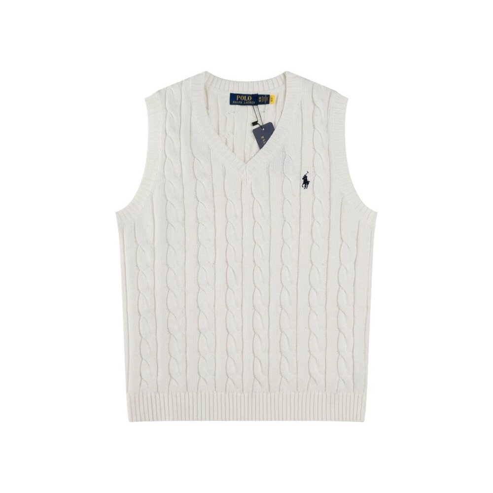 Ralph Lauren Cable-Knit Cotton Cricket Sweater Vest